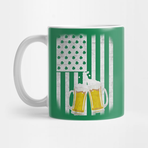 St. Patrick Day Tee American Flag by missalona